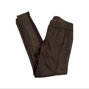 Express Faux-Leather Leggings M w/mesh